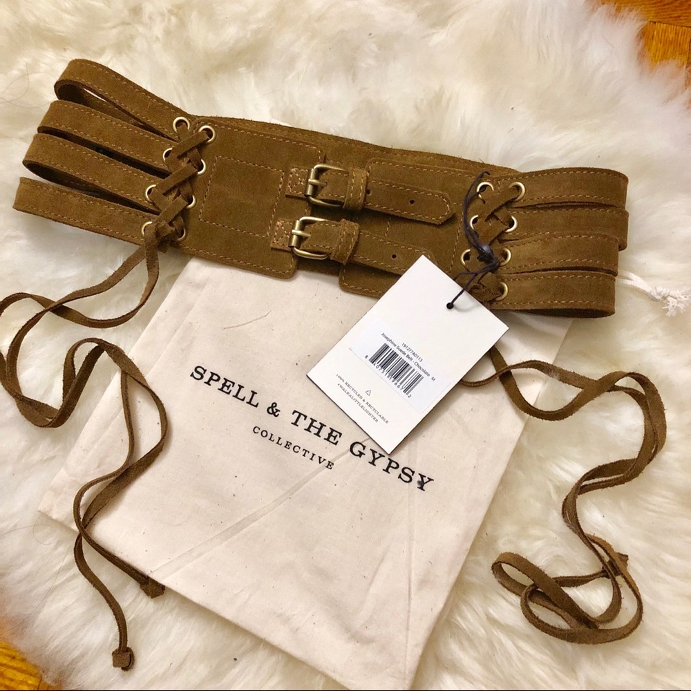 Spell Josephine Suede Belt -Trading for Large Only